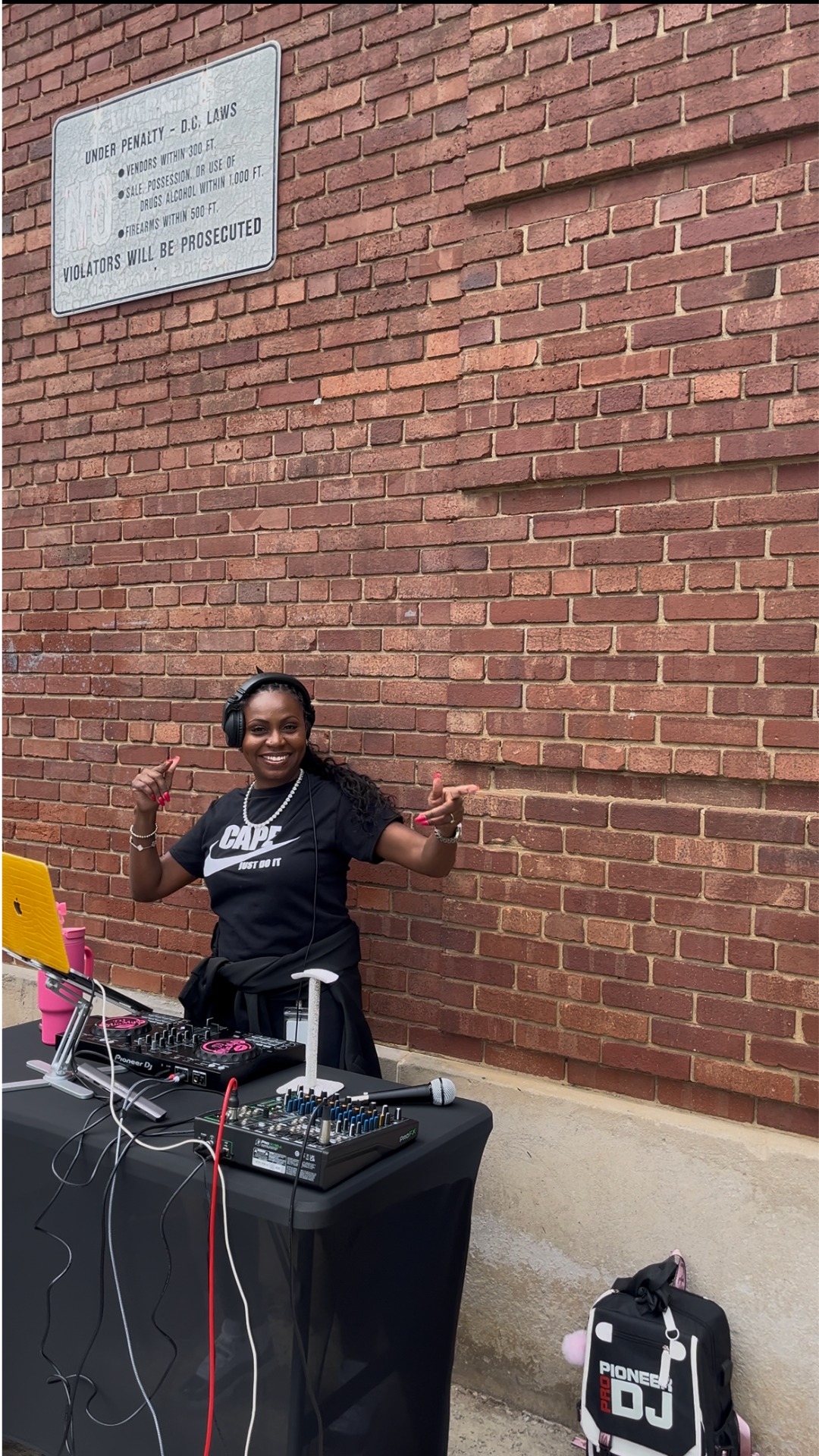 DJ MiaMya at Kimbal Elementary Food Drive